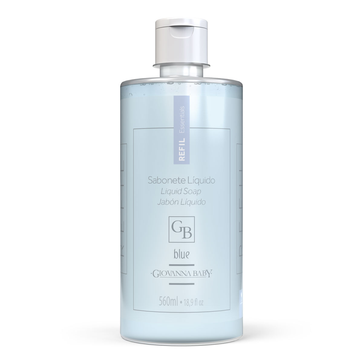 Refil Sabonete Líquido Giovanna Baby Essentials Blue 560ml